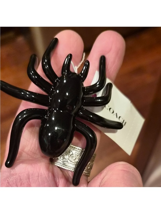 Coach Handbags - Coach Black Glossy Spider Charm